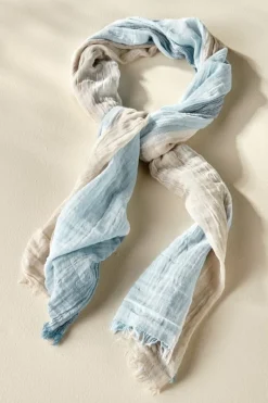 Soft Surroundings Scarves & Wraps|Raia Stripe Scarf VintageBlueMulti