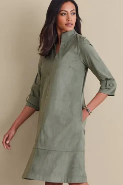 Soft Surroundings Dresses|Rani Faux Suede Dress