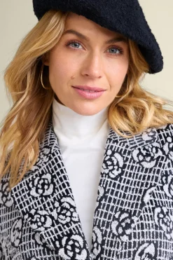 Soft Surroundings Hats|Remi Boucle Beret Black