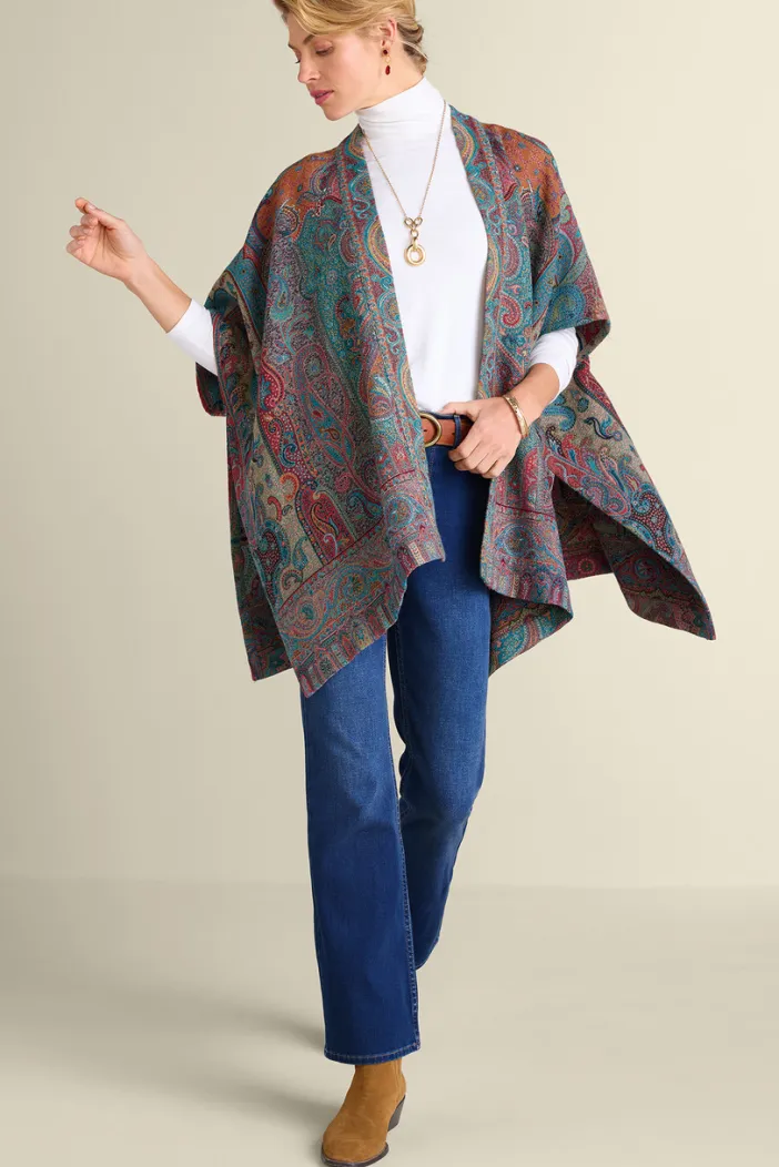 Soft Surroundings Scarves & Wraps|Rhea Woven Kimono Wrap Multi