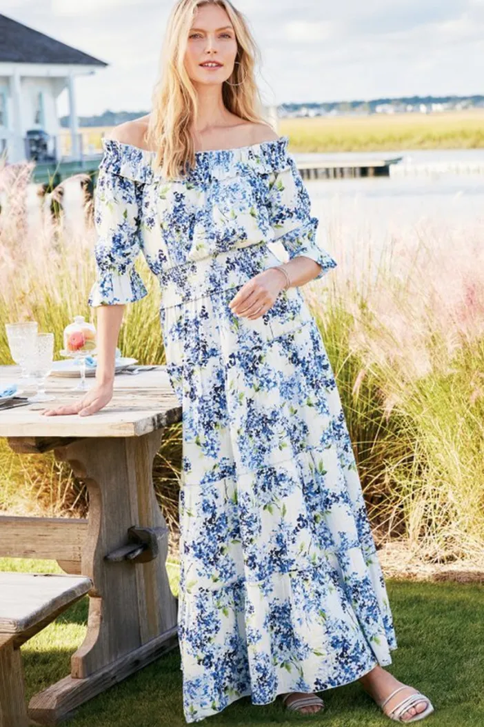 Soft Surroundings Dresses|Rosana Maxi Dress Wisteria