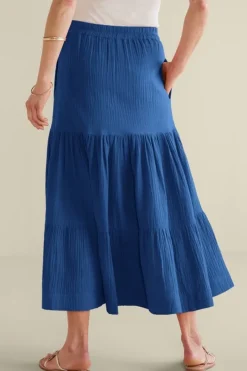 Soft Surroundings Skirts|Ruari Gauze Maxi Skirt