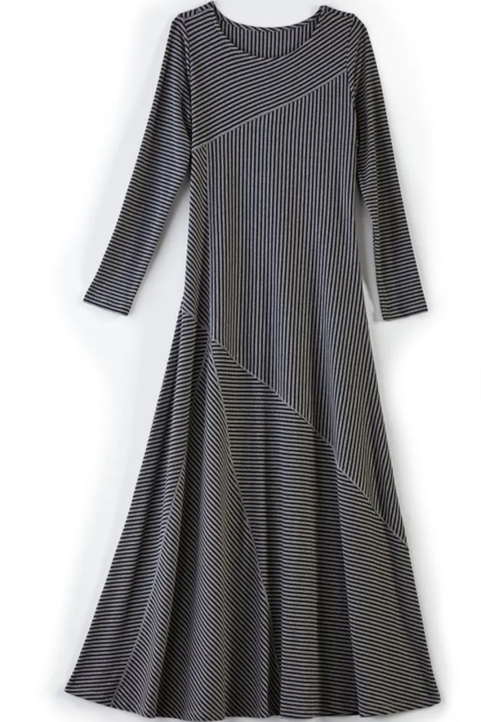 Soft Surroundings Dresses|Ryley Dress Brown/BlackStripe