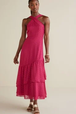 Soft Surroundings Dresses|Sanna Sparkling Maxi Dress Sangria