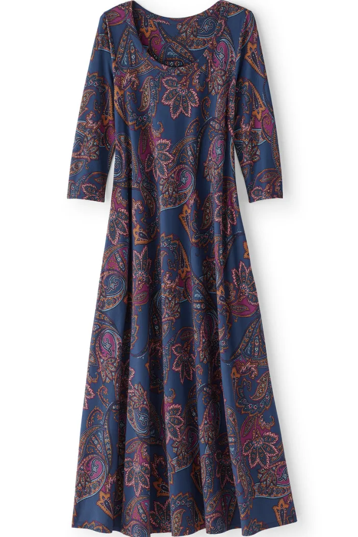 Soft Surroundings Dresses|Santiago 3/4 Sleeve Dress
