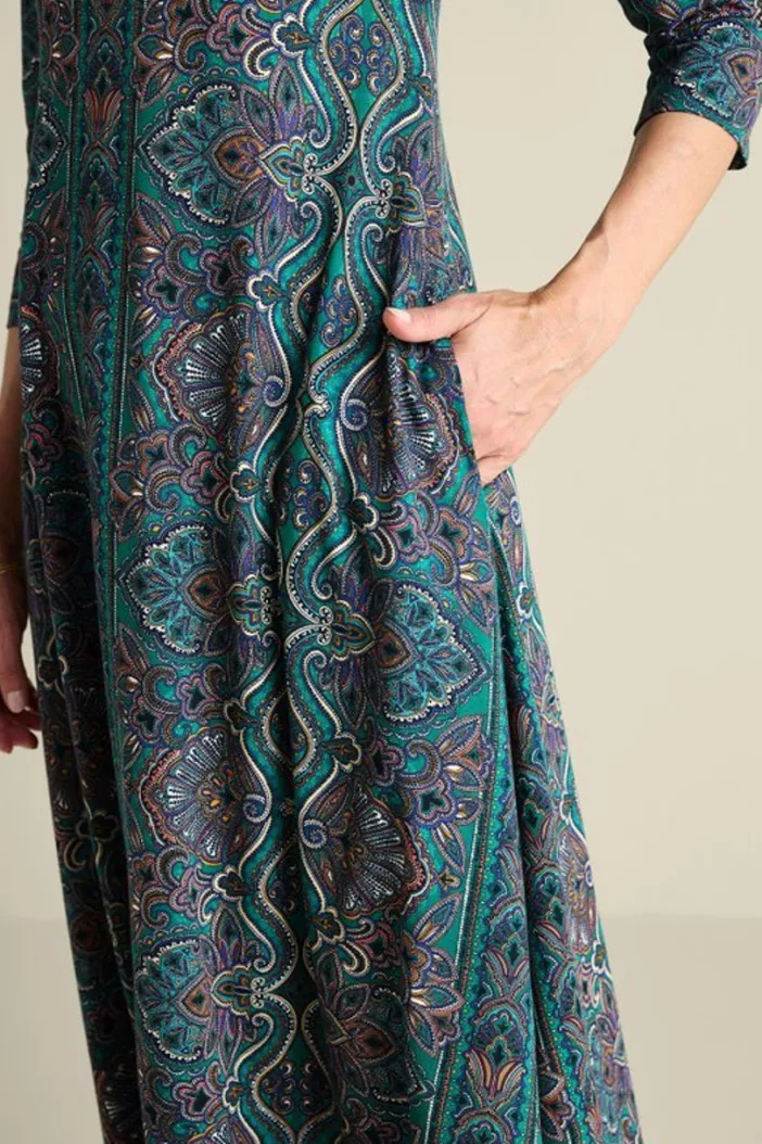 Soft Surroundings Dresses|Santiago 3/4 Sleeve Dress
