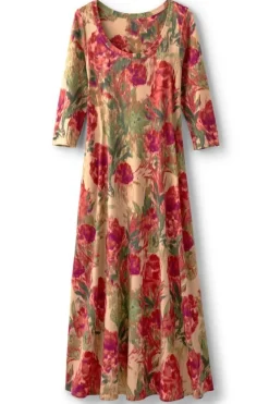 Soft Surroundings Dresses|Santiago 3/4 Sleeve Dress