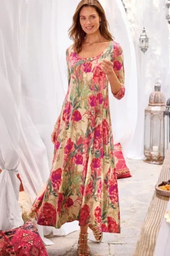 Soft Surroundings Dresses|Santiago 3/4 Sleeve Dress