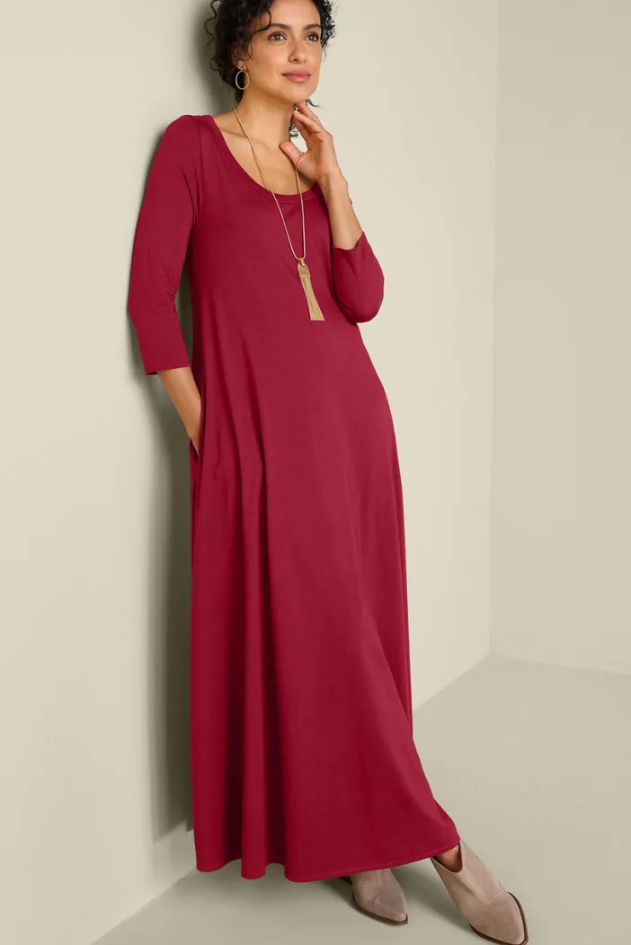 Soft Surroundings Dresses|Santiago 3/4 Sleeve Dress