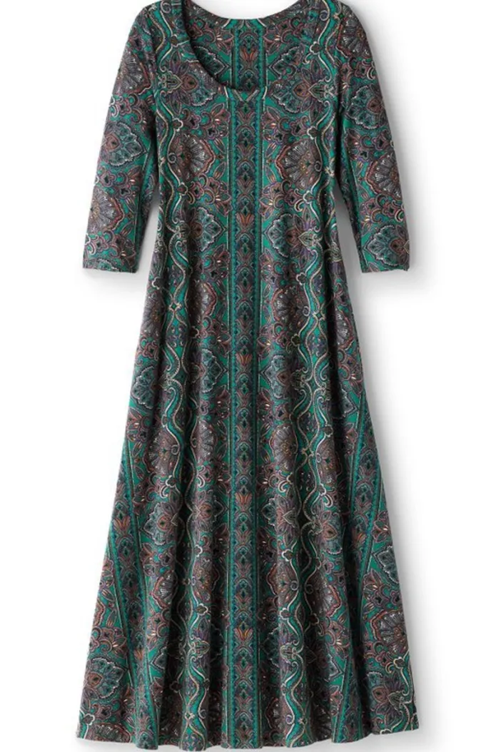 Soft Surroundings Dresses|Santiago 3/4 Sleeve Dress