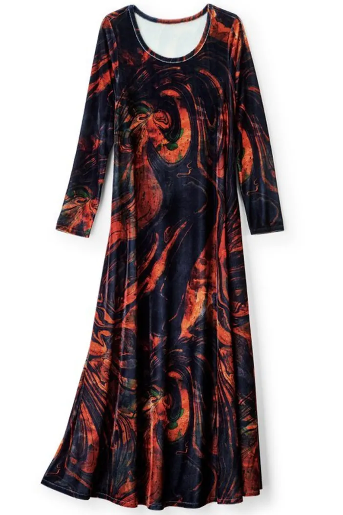 Soft Surroundings Dresses|Santiago Stretch Velvet Dress