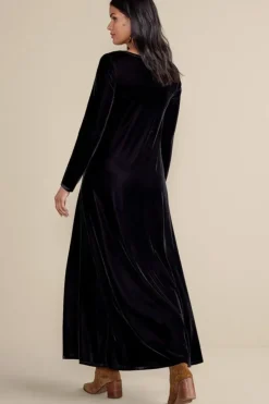 Soft Surroundings Dresses|Santiago Stretch Velvet Dress