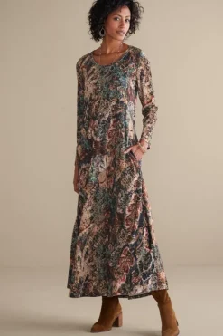 Soft Surroundings Dresses|Santiago Stretch Velvet Dress