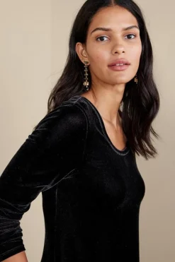 Soft Surroundings Dresses|Santiago Stretch Velvet Dress