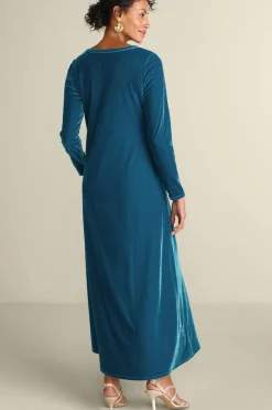 Soft Surroundings Dresses|Santiago Stretch Velvet Dress