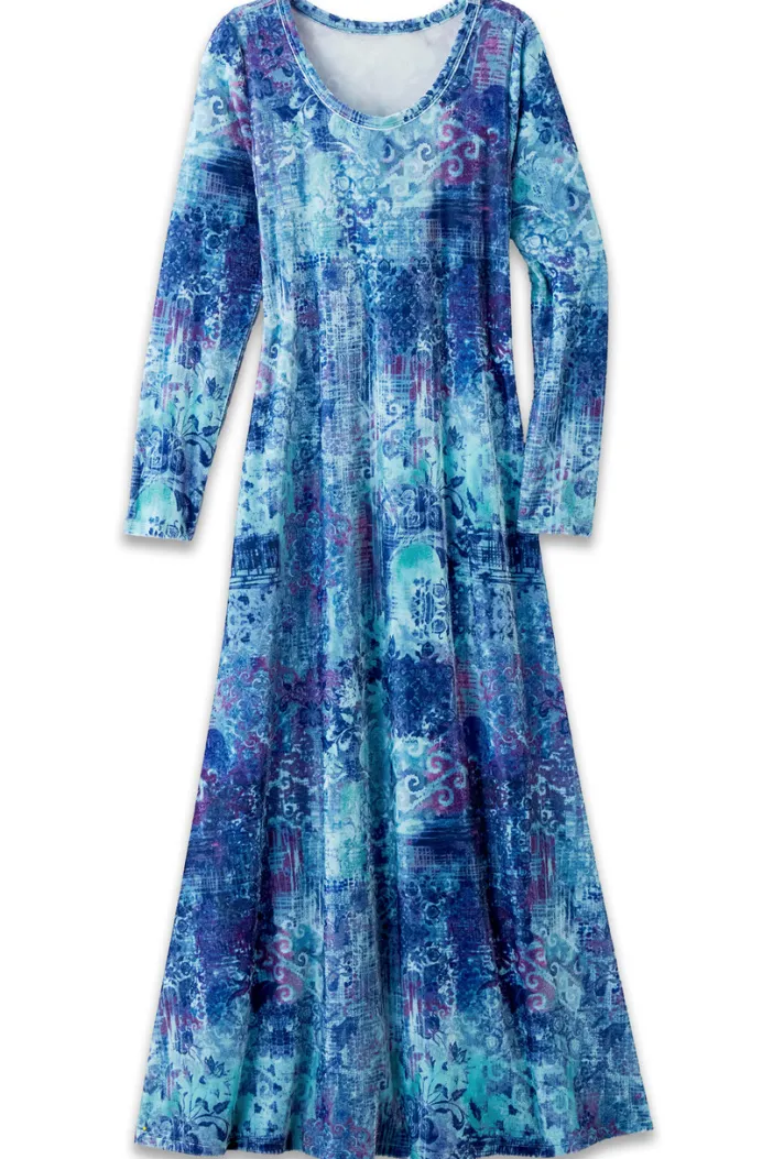 Soft Surroundings Dresses|Santiago Stretch Velvet Dress
