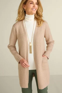 Soft Surroundings Tops|Sweaters & Cardigans|Scarlett Long Cardigan SandMulti
