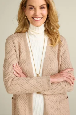 Soft Surroundings Tops|Sweaters & Cardigans|Scarlett Long Cardigan SandMulti
