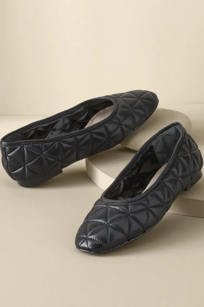 Soft Surroundings Shoes|Schutz Arissa Quilted Ballet Flat