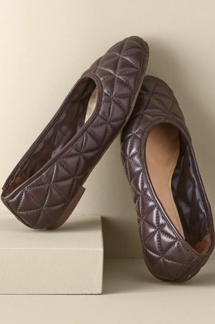 Soft Surroundings Shoes|Schutz Arissa Quilted Ballet Flat