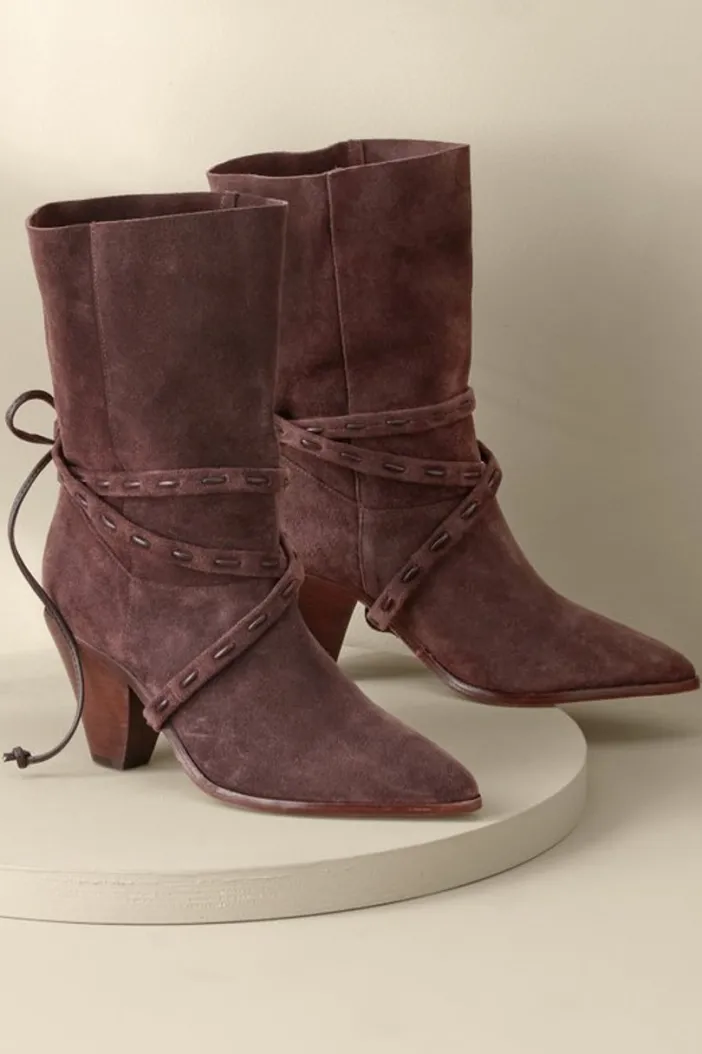 Soft Surroundings Shoes|Schutz Portia Belted Bootie