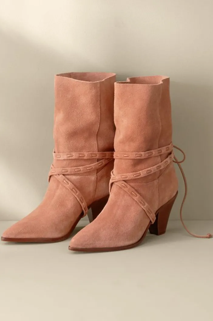 Soft Surroundings Shoes|Schutz Portia Belted Bootie