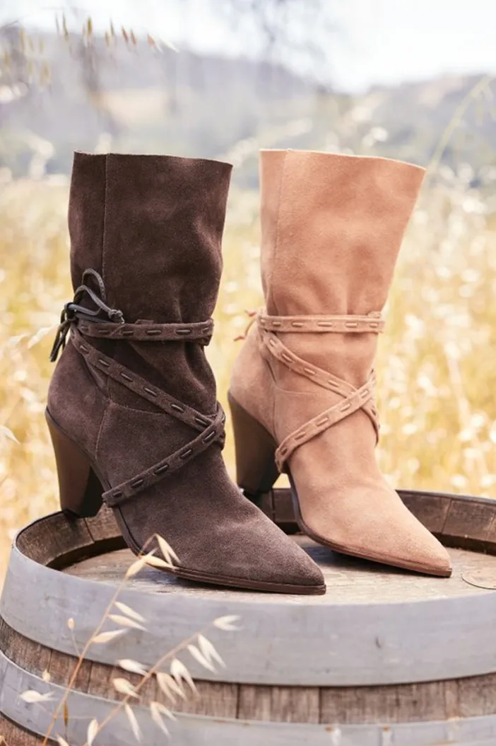 Soft Surroundings Shoes|Schutz Portia Belted Bootie