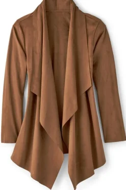 Soft Surroundings Toppers|Jackets & Coats|Shape Drape Faux Suede Jacket
