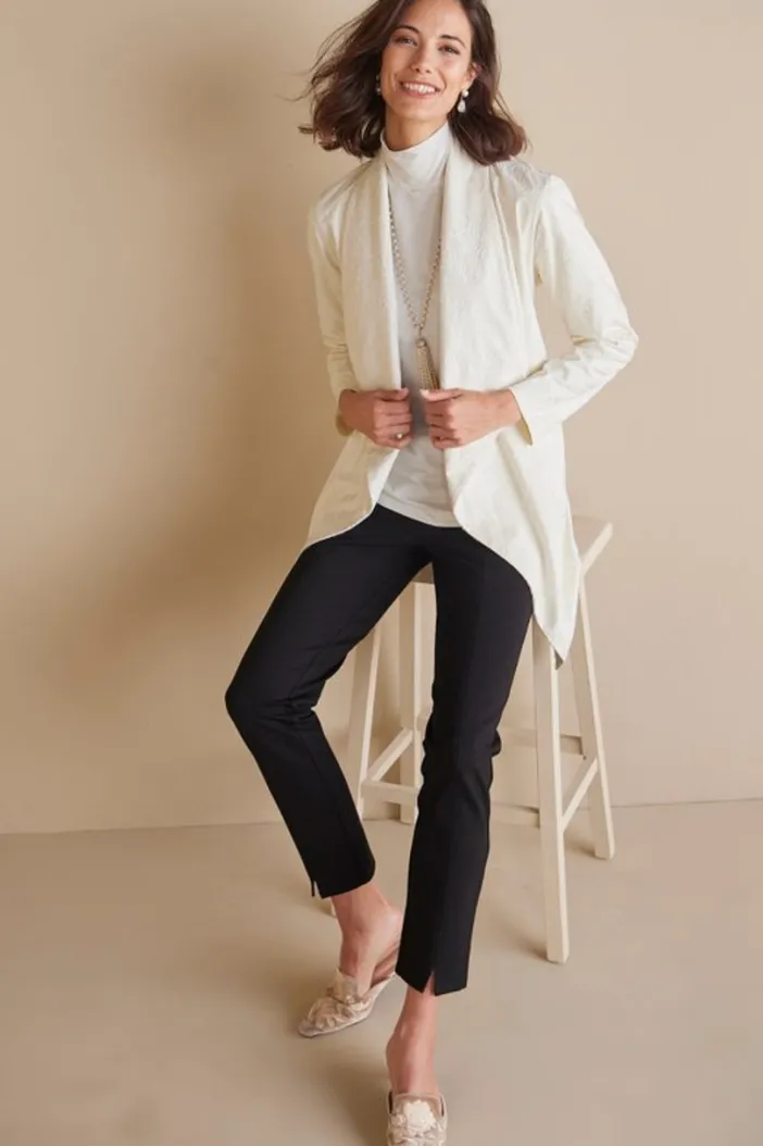 Soft Surroundings Toppers|Jackets & Coats|Shape Drape Faux Suede Jacket