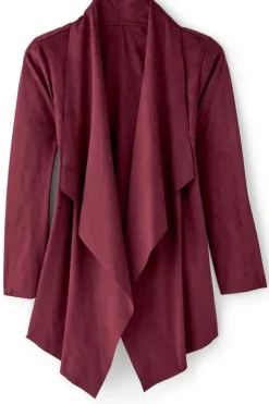 Soft Surroundings Toppers|Jackets & Coats|Shape Drape Faux Suede Jacket