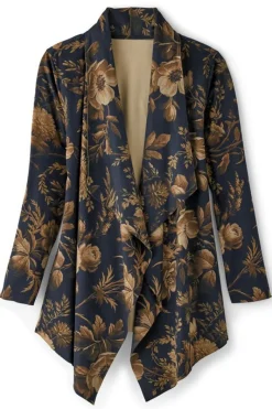 Soft Surroundings Toppers|Jackets & Coats|Shape Drape Faux Suede Jacket