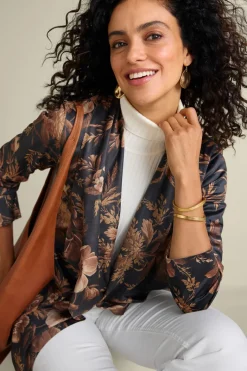 Soft Surroundings Toppers|Jackets & Coats|Shape Drape Faux Suede Jacket
