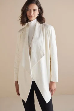 Soft Surroundings Toppers|Jackets & Coats|Shape Drape Faux Suede Jacket