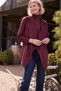 Soft Surroundings Toppers|Jackets & Coats|Shape Drape Faux Suede Jacket