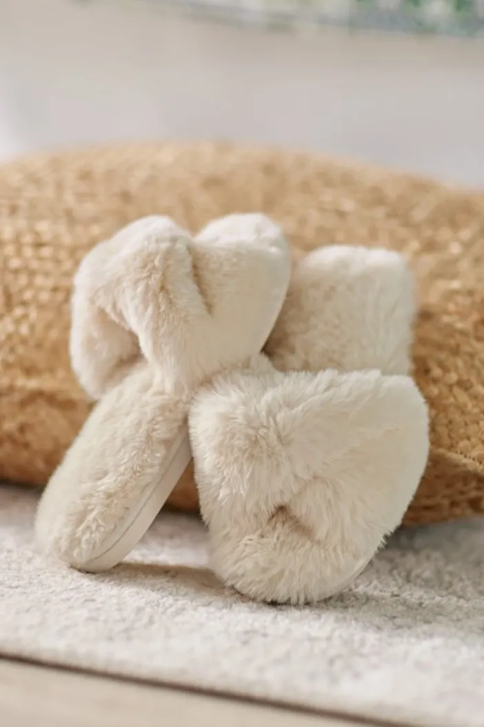 Soft Surroundings Shoes|Shiraleah Stowe Slippers Ivory
