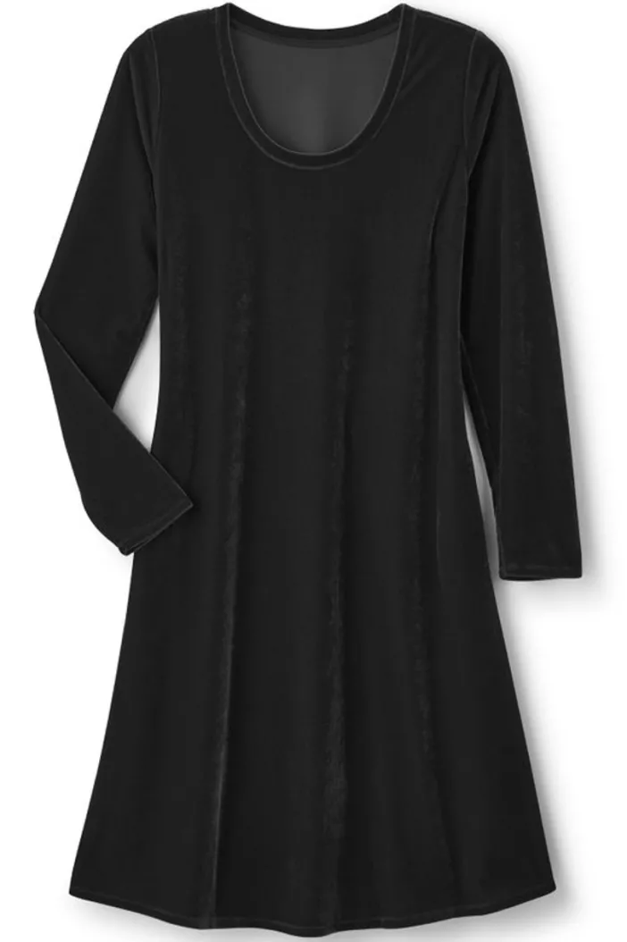 Soft Surroundings Dresses|Short Santiago Velvet Dress