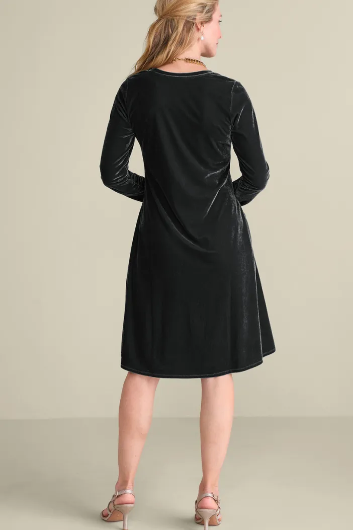 Soft Surroundings Dresses|Short Santiago Velvet Dress