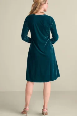 Soft Surroundings Dresses|Short Santiago Velvet Dress