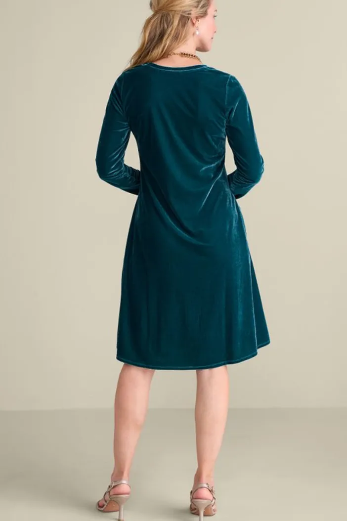 Soft Surroundings Dresses|Short Santiago Velvet Dress