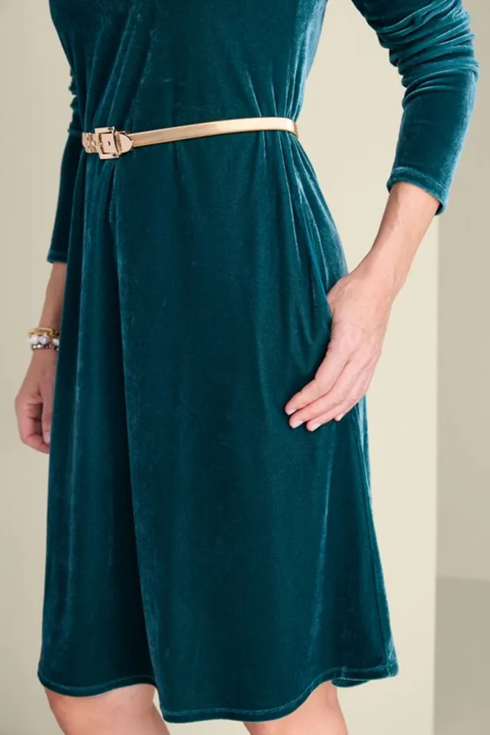 Soft Surroundings Dresses|Short Santiago Velvet Dress