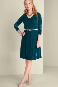 Soft Surroundings Dresses|Short Santiago Velvet Dress