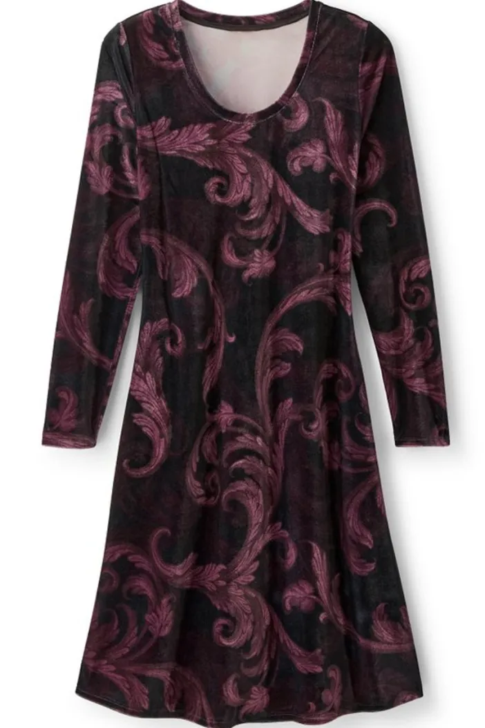 Soft Surroundings Dresses|Short Santiago Velvet Dress