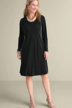 Soft Surroundings Dresses|Short Santiago Velvet Dress
