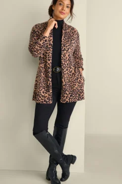 Soft Surroundings Tops|Sweaters & Cardigans|Sibyl Cashmere Printed Cardigan Leopard