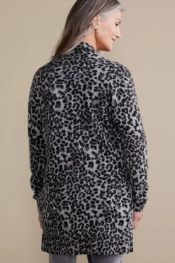 Soft Surroundings Tops|Sweaters & Cardigans|Sibyl Cashmere Printed Cardigan Leopard