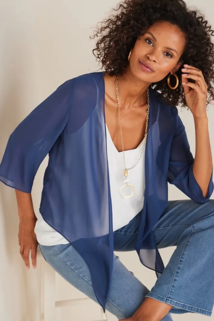 Soft Surroundings Toppers|Jackets & Coats|Silk Undercover Topper