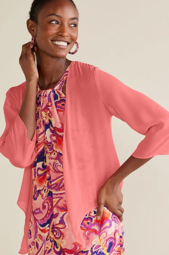 Soft Surroundings Toppers|Jackets & Coats|Silk Undercover Topper