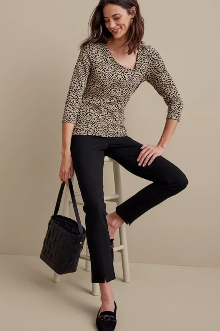 Soft Surroundings Pants|Soft Essential Ponte Slim Ankle Pants