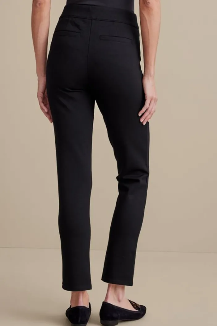 Soft Surroundings Pants|Soft Essential Ponte Slim Ankle Pants