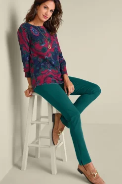 Soft Surroundings Pants|Soft Essential Ponte Slim Leg Pants